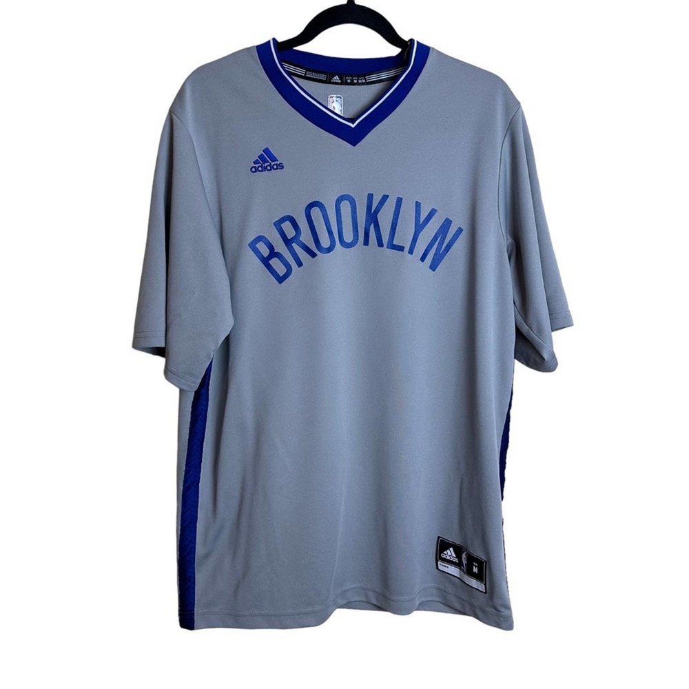 Adidas NEW Men's NBA Swingman Alternate Gray Jersey  Shirt Brooklyn Nets Medium